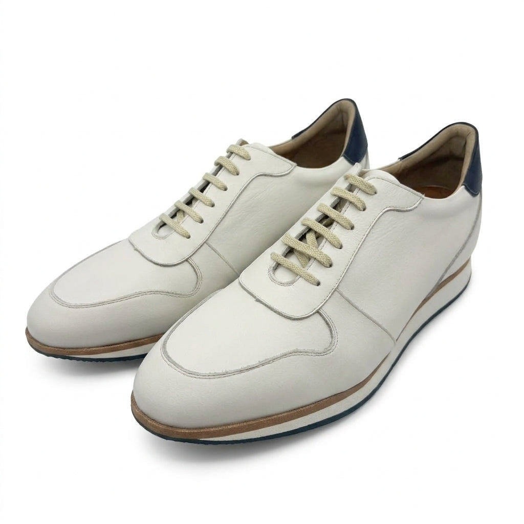 +2 inches Cowhide Leather Golf Sneakers No.28