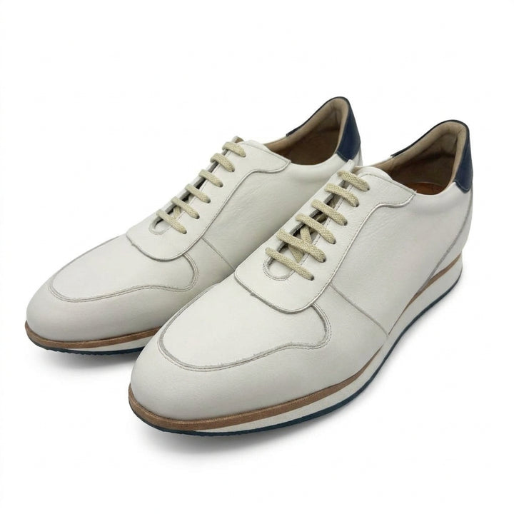 +2 inches Cowhide Leather Golf Sneakers No.28