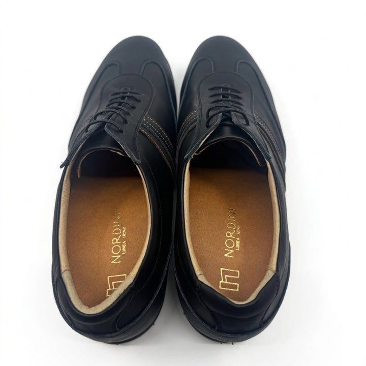 +2 inches Cowhide Leather Golf Sneakers No.31