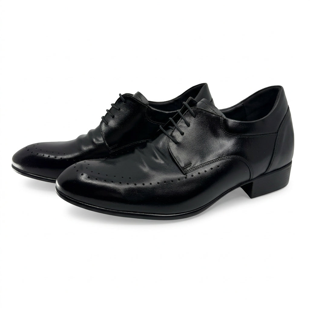 +F+（エフ）　ブーツ、ビジネスシューズ 8cm UP 牛革シークレットビジネスシューズ no20 - LEVANO