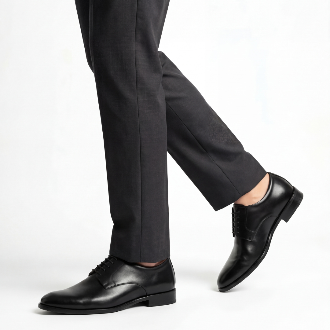 +2 inches Cowhide Leather Casual Shoes No.29