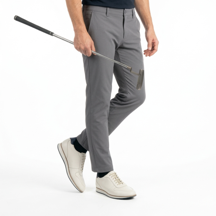 +2 inches Cowhide Leather Golf Sneakers No.28
