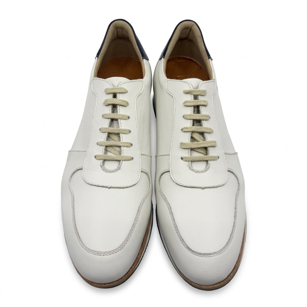 +2 inches Cowhide Leather Golf Sneakers No.28