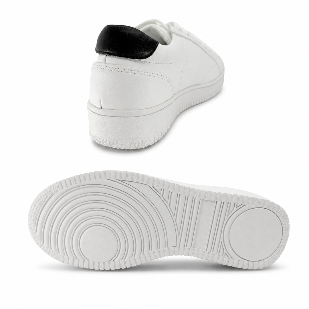 2.8 inch Height Increase Line White Sneakers no37