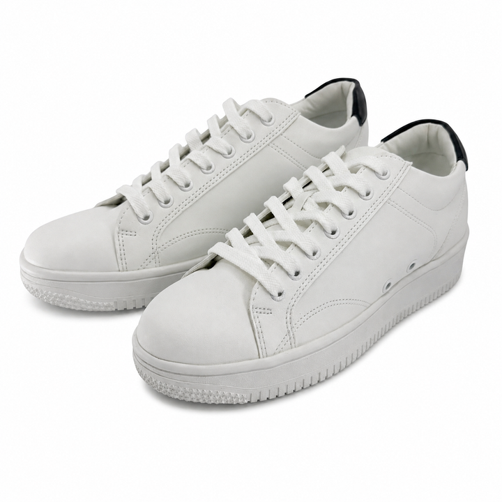 2.8 inch Height Increase Line White Sneakers no37