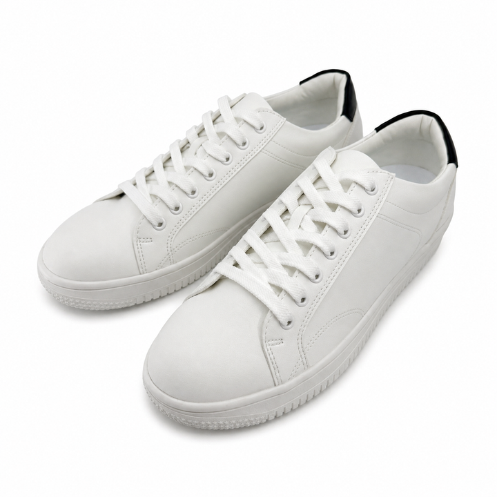 2.8 inch Height Increase Line White Sneakers no37