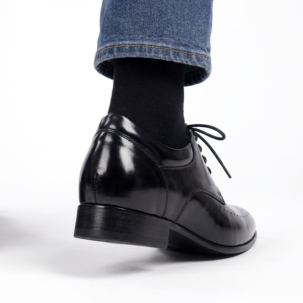 8cm UP 牛革シークレットビジネスシューズ no20 - LEVANO