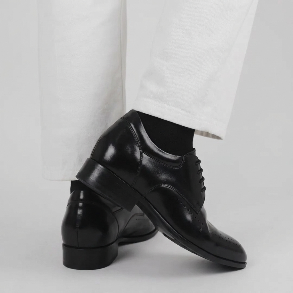 8cm UP 牛革シークレットビジネスシューズ no20 - LEVANO