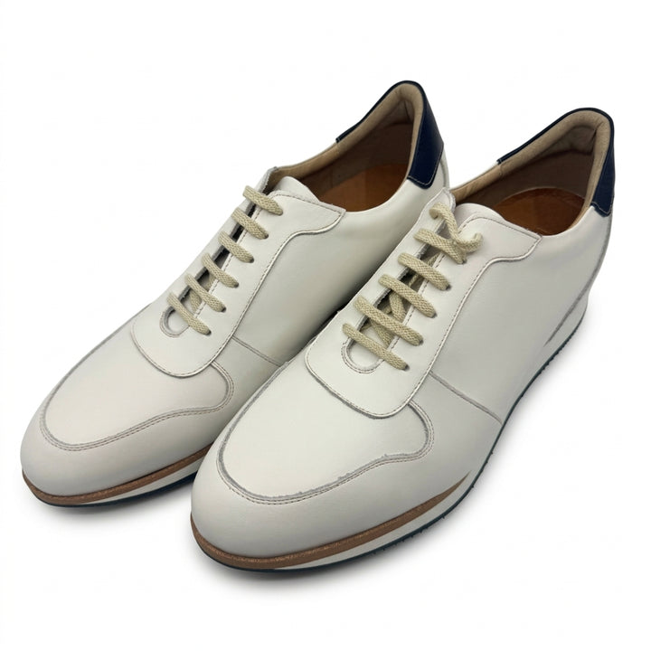 +2 inches Cowhide Leather Golf Sneakers No.28