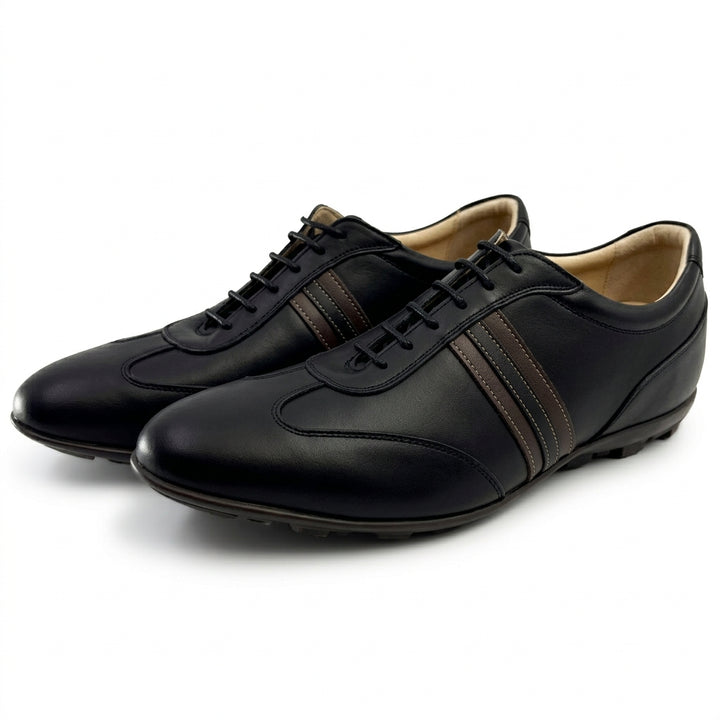 +2 inches Cowhide Leather Golf Sneakers No.31
